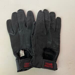 Tour Master Gloves Size M Cowhide Leather Ladies Biker Motorcycle Black Driving